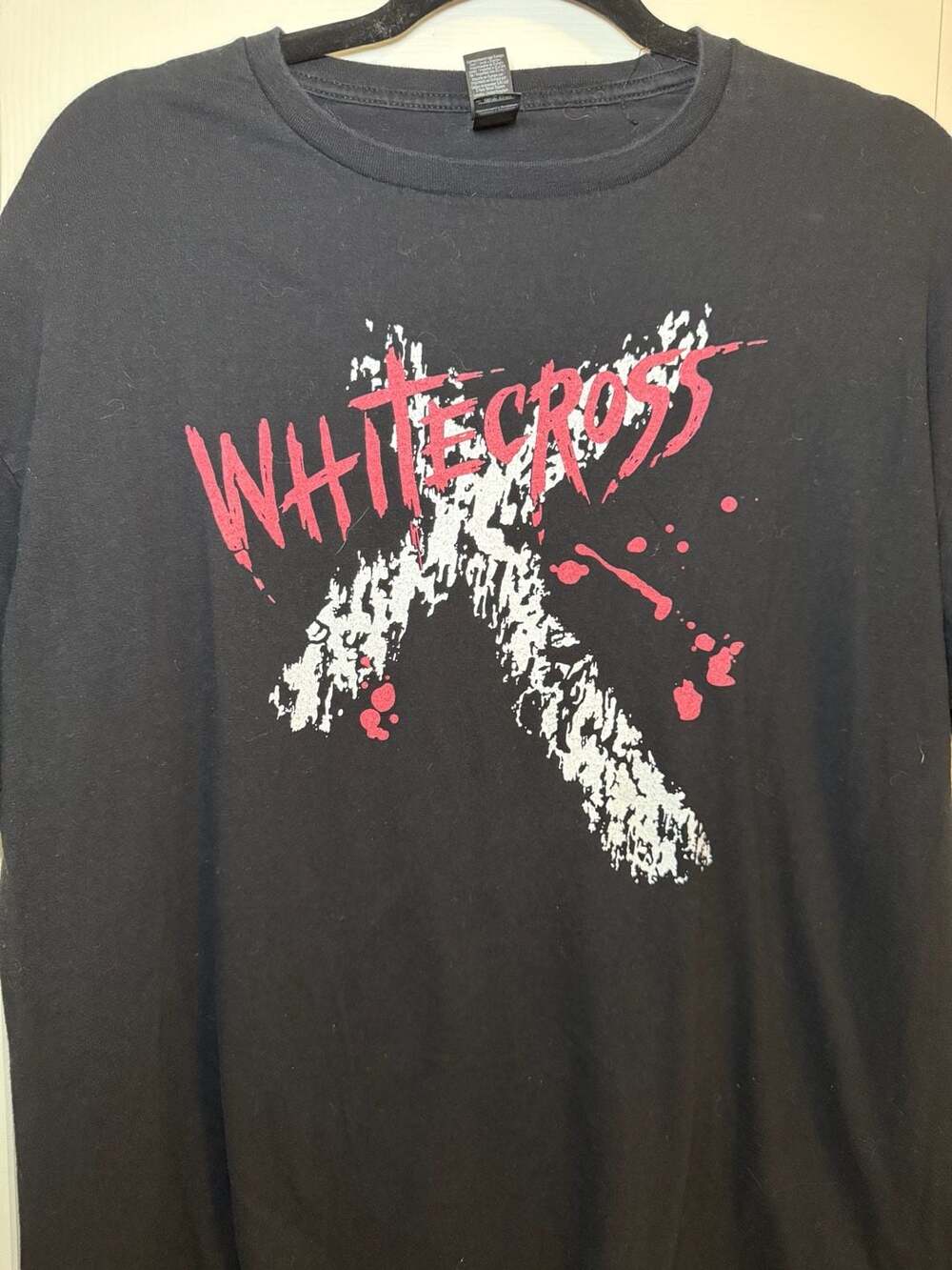 Whitecross Christian Metal Band X Logo Black T-Shirt XL